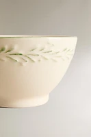 LEAF EARTHENWARE BOWL