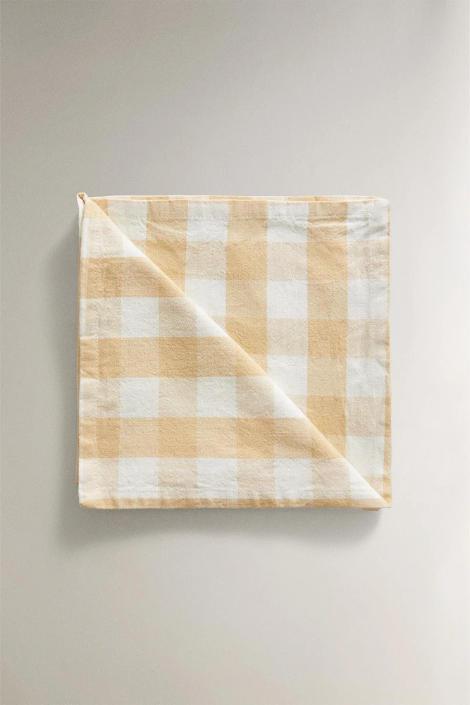 CHECK COTTON NAPKINS (PACK OF 2)