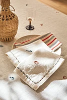 COTTON NAPKINS WITH SEA EMBROIDERY (PACK OF 2)