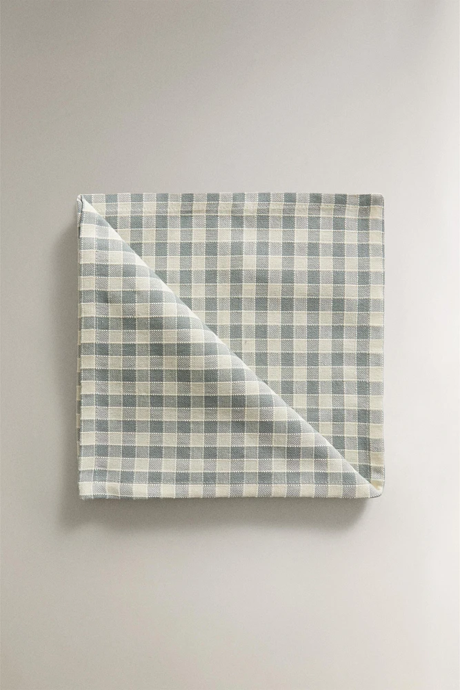 GINGHAM CHECK NAPKIN (PACK OF 2)