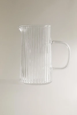 RAISED BOROSILICATE MILK PITCHER