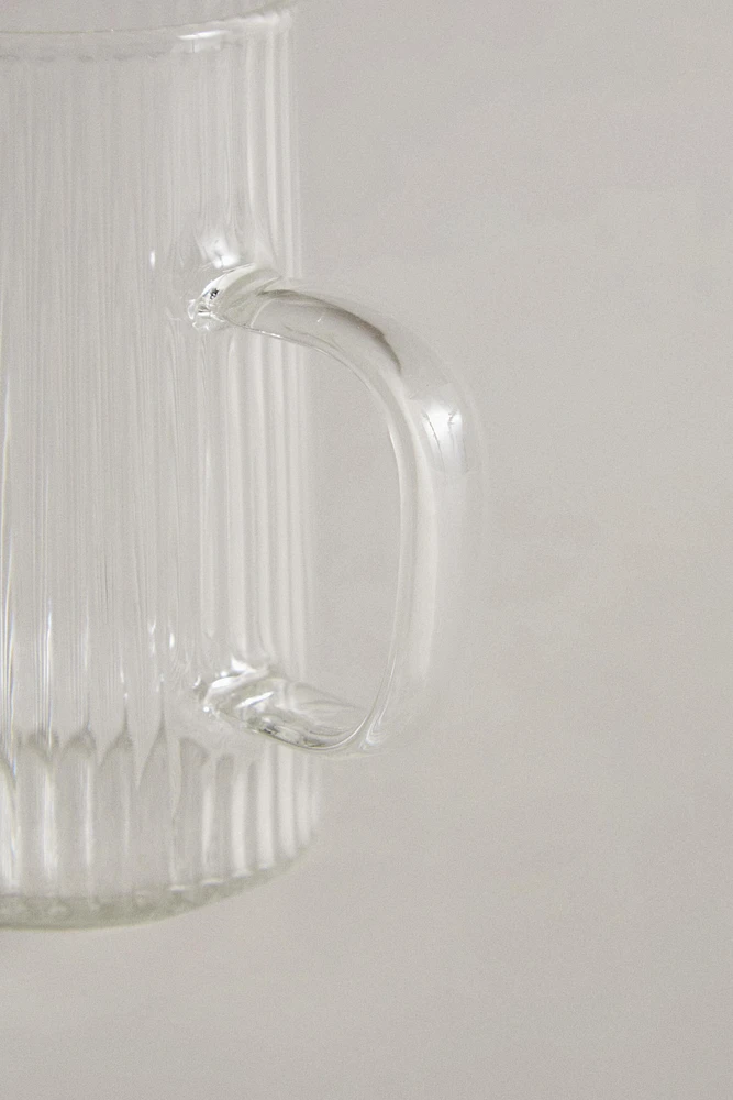 RAISED BOROSILICATE MILK PITCHER