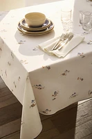 BEACH PRINT RESIN-COATED TABLECLOTH