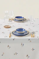 BEACH PRINT RESIN-COATED TABLECLOTH