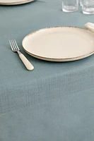 HEMSTITCHED COTTON TABLECLOTH