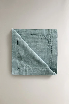 HEMSTITCHED COTTON NAPKINS (PACK OF 2)