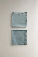 HEMSTITCHED COTTON NAPKINS (PACK OF 2)