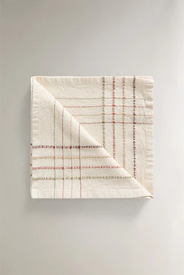 NAPKINS WITH RAISED LINES (PACK OF 2)