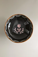 NANUSHKA PAINTED EARTHENWARE SERVING DISH