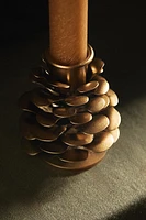 CHRISTMAS PINE CONE IRON TEALIGHT HOLDER