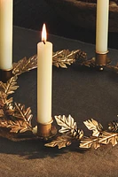 METAL CHRISTMAS WREATH TEALIGHT HOLDER