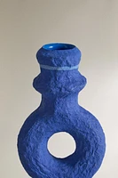 EIGHT-SHAPED PAPIER-MÂCHÉ CANDLESTICK x COLLAGERIE