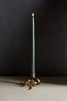 METAL CHRISTMAS CANDLESTICK WITH BOW