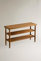 ACACIA SHOE RACK BENCH