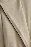 (320 GXM²) COTTON BATHROBE WITH AN OVERLOCK