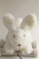 CHILDREN'S PLUSH TOY RABBIT WITH WHEELS