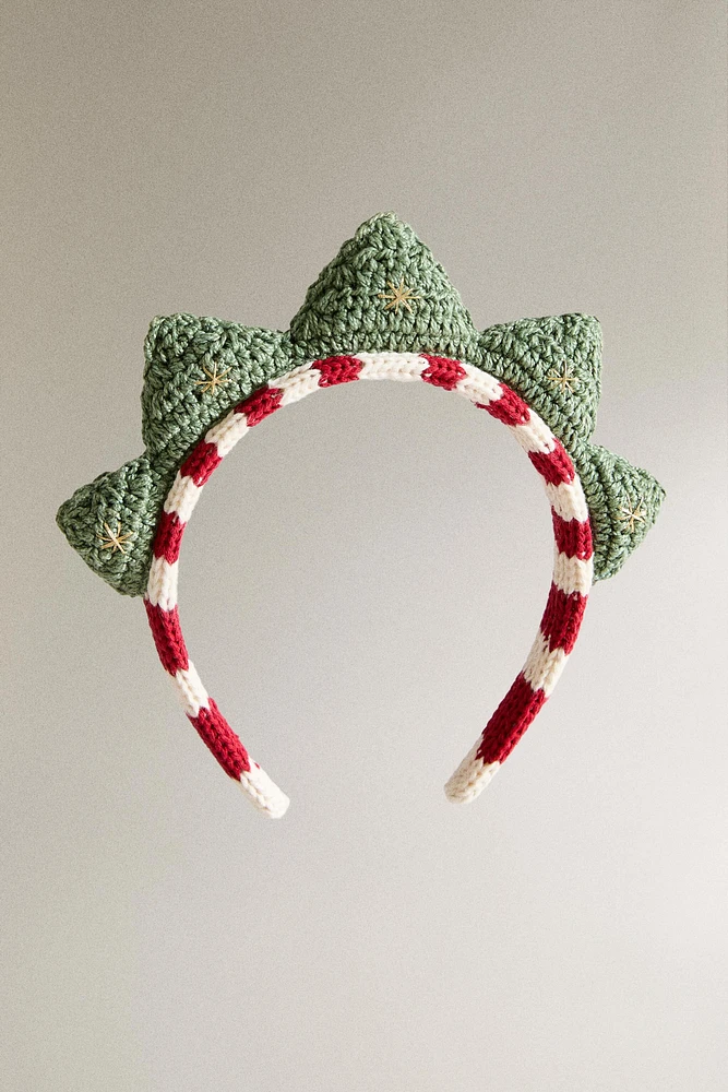 CHILDREN’S CROCHET STAR CHRISTMAS HEADBAND