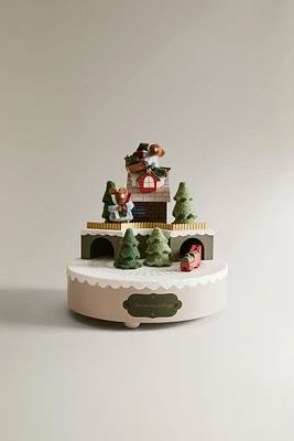 CHILDREN’S CHRISTMAS TRAIN MOUSE MUSIC BOX