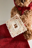 CHILDREN’S CHRISTMAS BEAR SECURITY BLANKET