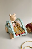 CHILDREN’S CHRISTMAS CART WOODEN MUSICAL TOY