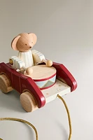 CHILDREN’S CHRISTMAS CART WOODEN MUSICAL TOY