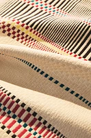 STRIPED JACQUARD COTTON BEDSPREAD x COLLAGERIE