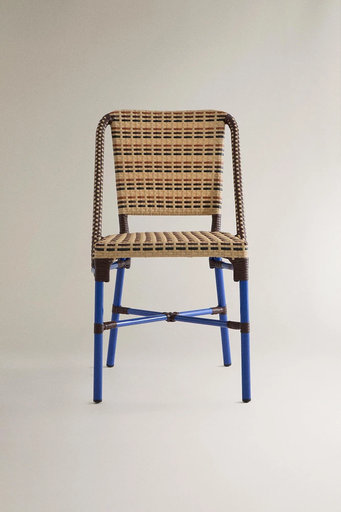 WOVEN CHAIR WITH METAL STRUCTURE x COLLAGERIE