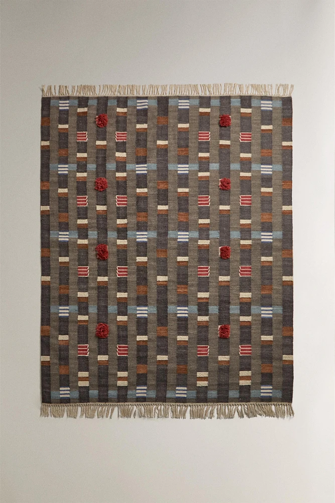 TEXTURED WOOL AREA RUG x COLLAGERIE