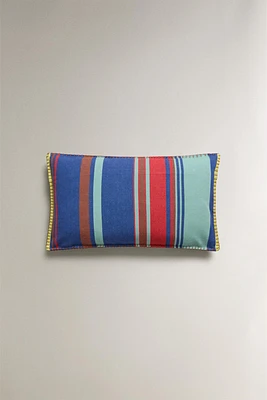 STRIPED COTTON THROW PILLOW COVER x COLLAGERIE