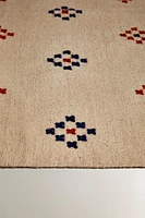 DIAMOND DESIGN COTTON WOOL AREA RUG