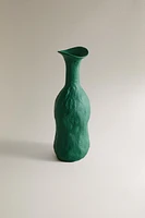 IRREGULAR NARROW METAL VASE