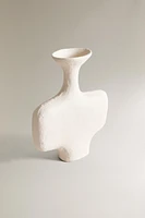 IRREGULAR WIDE METAL VASE