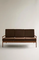 ASH WOOD THREE-SEAT COUCH