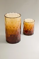 HONEYCOMB GLASS VASE