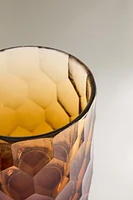 HONEYCOMB GLASS VASE