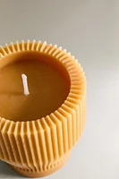 DECORATIVE STRIPED CYLINDRICAL CANDLE