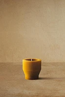 DECORATIVE STRIPED CYLINDRICAL CANDLE