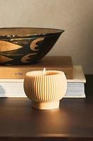 DECORATIVE ROUND STRIPED CANDLE