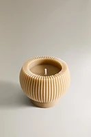 DECORATIVE ROUND STRIPED CANDLE