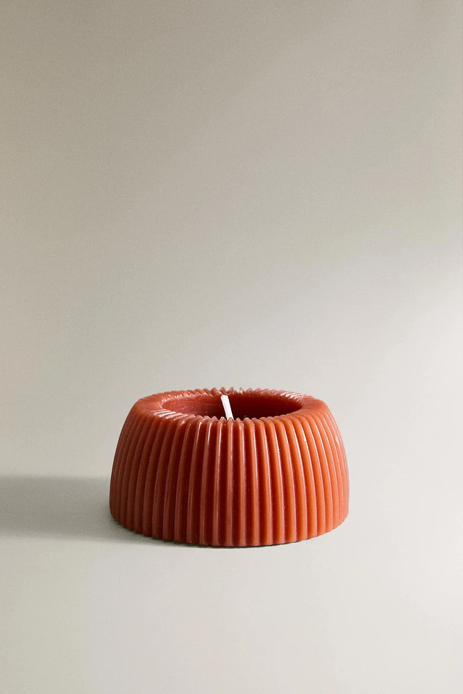 DECORATIVE STRIPED CONCAVE CANDLE