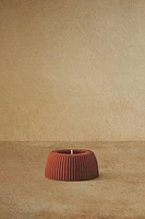 DECORATIVE STRIPED CONCAVE CANDLE