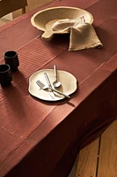 COTTON AND LINEN PATCHWORK TABLECLOTH