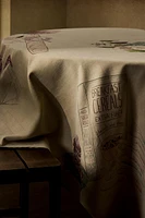 BRUNCH PRINT COTTON TABLECLOTH