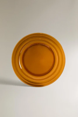 COLORED GLASS DINNER PLATE