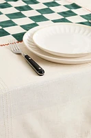 COTTON LINEN CHESS TABLECLOTH