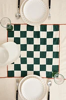 COTTON LINEN CHESS TABLECLOTH