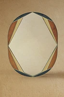 WALL MIRROR WITH IRREGULAR ENAMEL FRAME