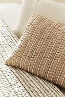 REVERSIBLE STRIPED THROW PILLOW COVER