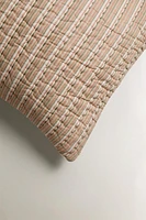 REVERSIBLE STRIPED THROW PILLOW COVER