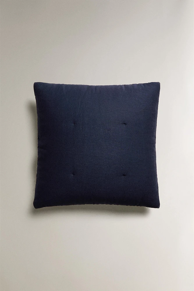 LINEN COTTON THROW PILLOW COVER